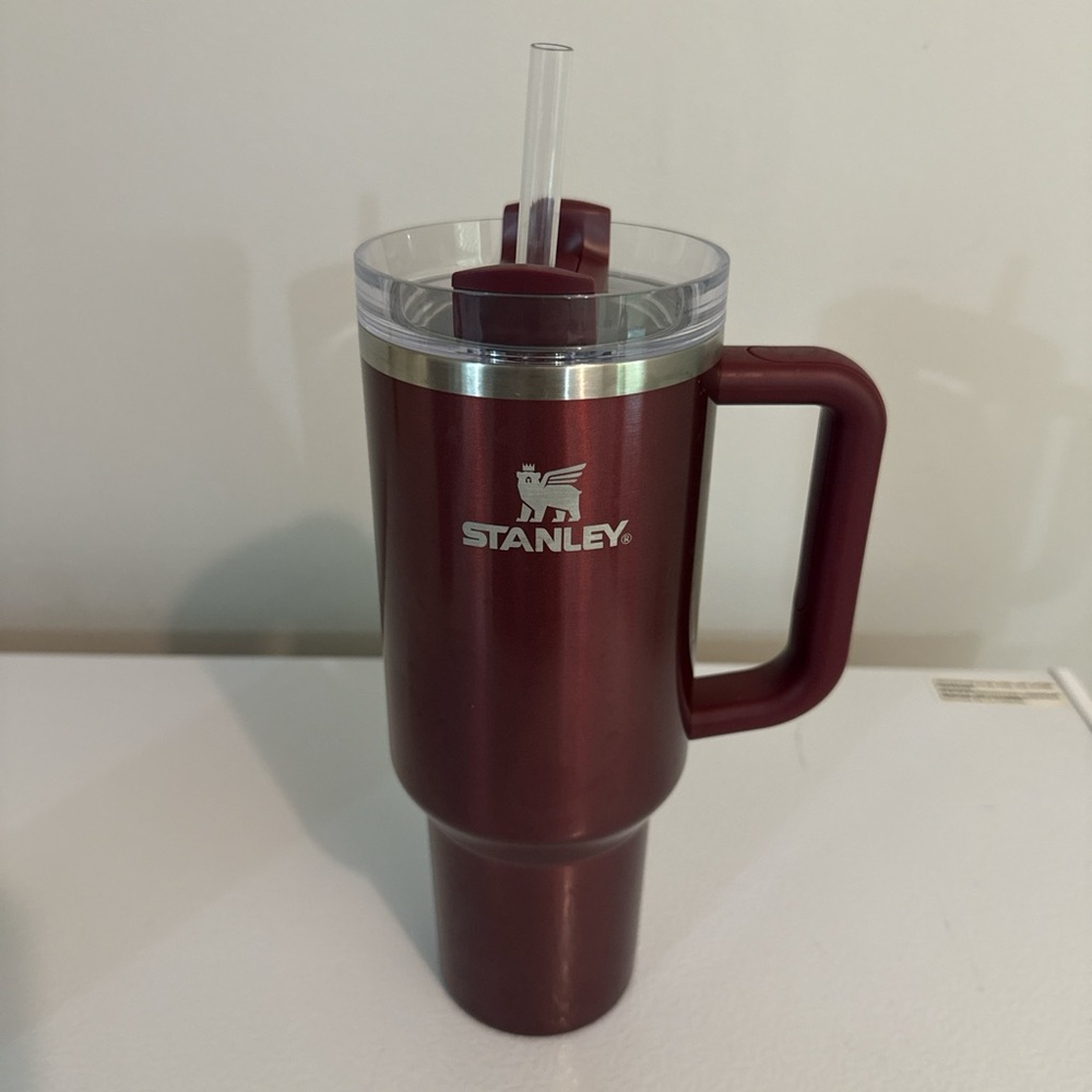 Stanley 40oz burgundy tumbler